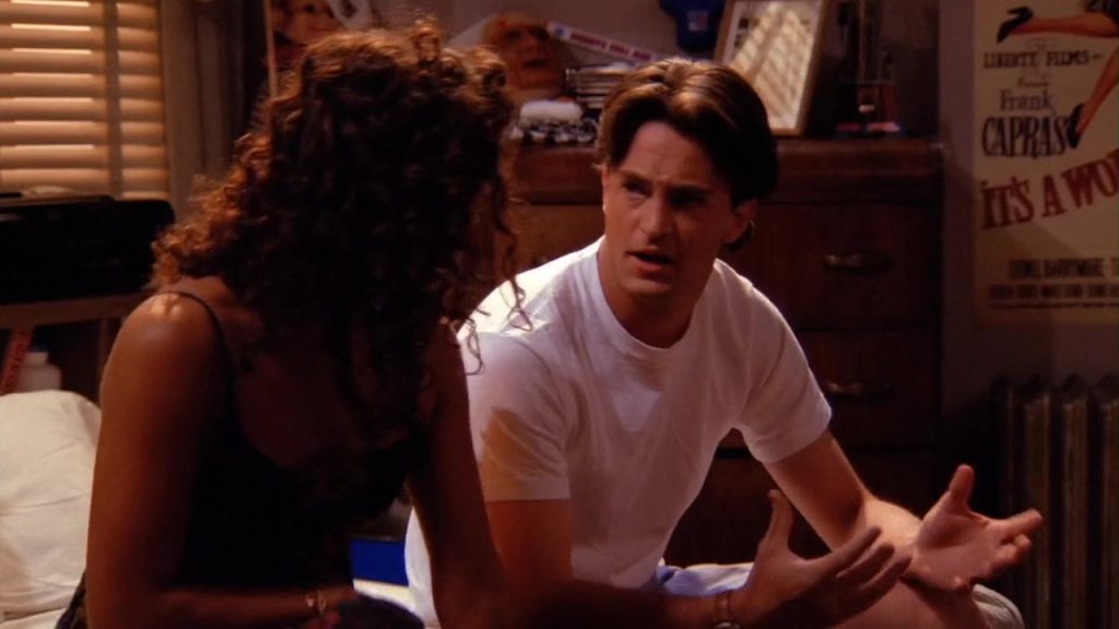 چاندلر و آرورا در قسمت ششم فصل اول سریال Friends - آموزش زبان با فیلم