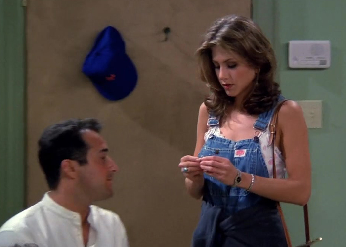 Rachel Green returning the engagement ring to Barry in Friends Season 1 Episode 2.