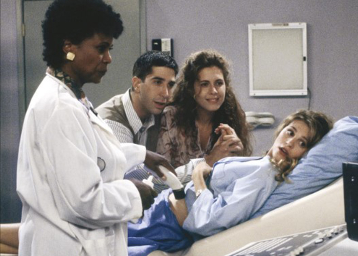  Ross, Carol, and Susan attending a sonogram in Friends Season 1 Episode 2.