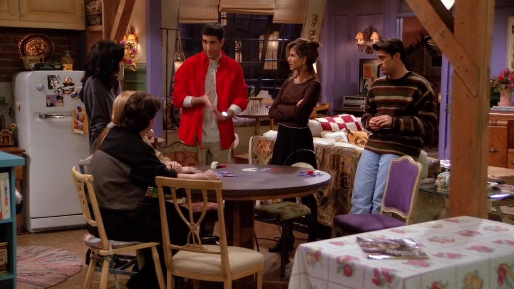 The group from Friends gathers to play poker and learn vocabulary in this Netflix language lesson.