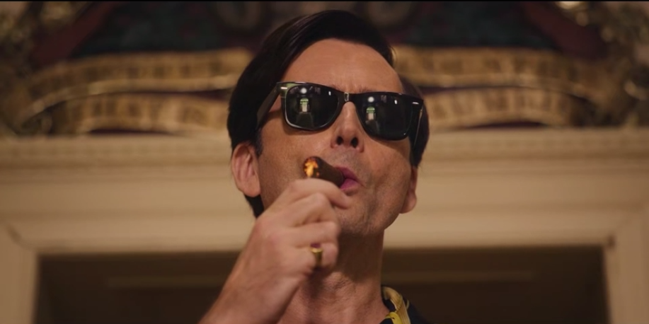 "Close-up of a character lighting a cigar in Rivals Episode07, enhancing vocabulary through dramatic scenes in Language Learning Films."