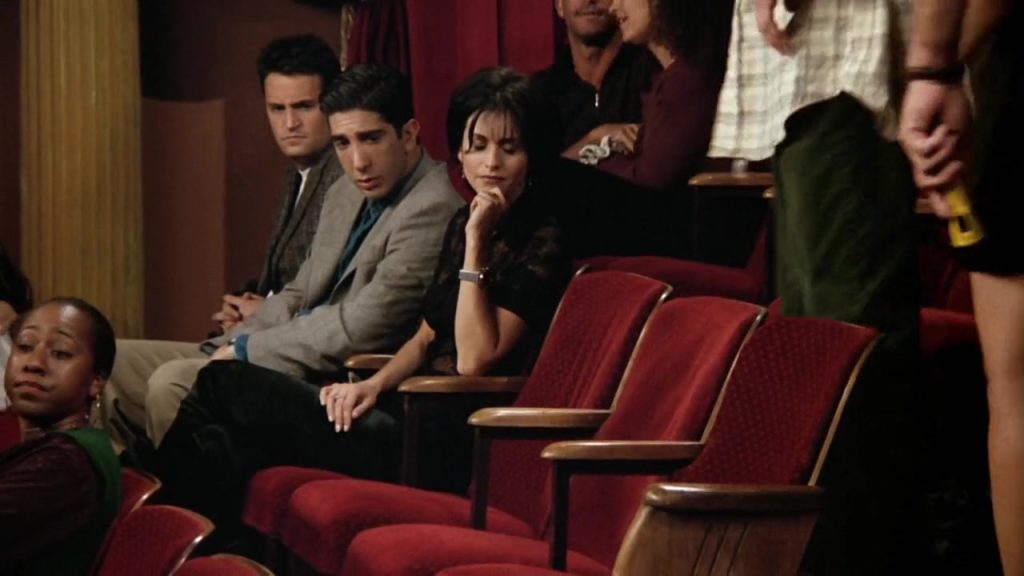 friends scene 4 for subtitle language practice and movie for language Scene from Friends showing characters practicing subtitle language practice