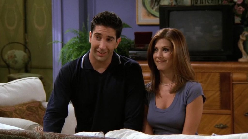 Ross and Rachel from Friends learning English