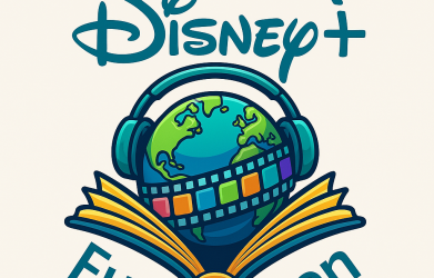 FunFluen logo with stylized text 'ISNEP+' and tagline 'Fun Fluen' for Korean language learning via Disney+ K-Dramas.