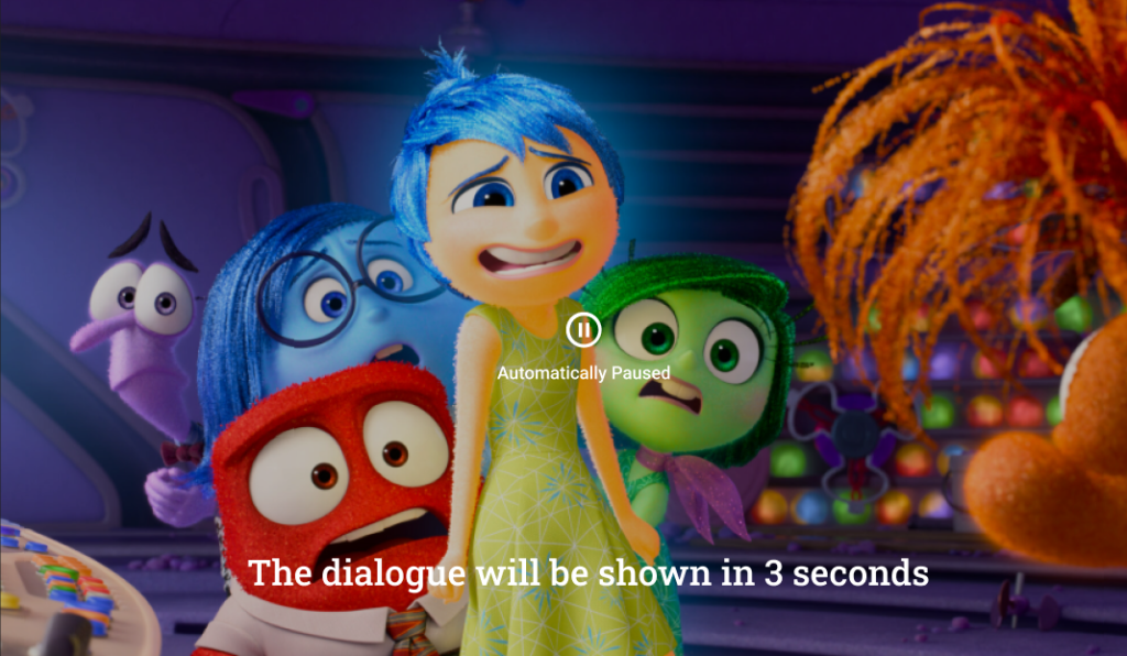 Subtitle comparison after speaking mode timer ends