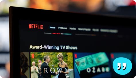 Netflix interface showing award-winning TV shows for dual subtitles learning