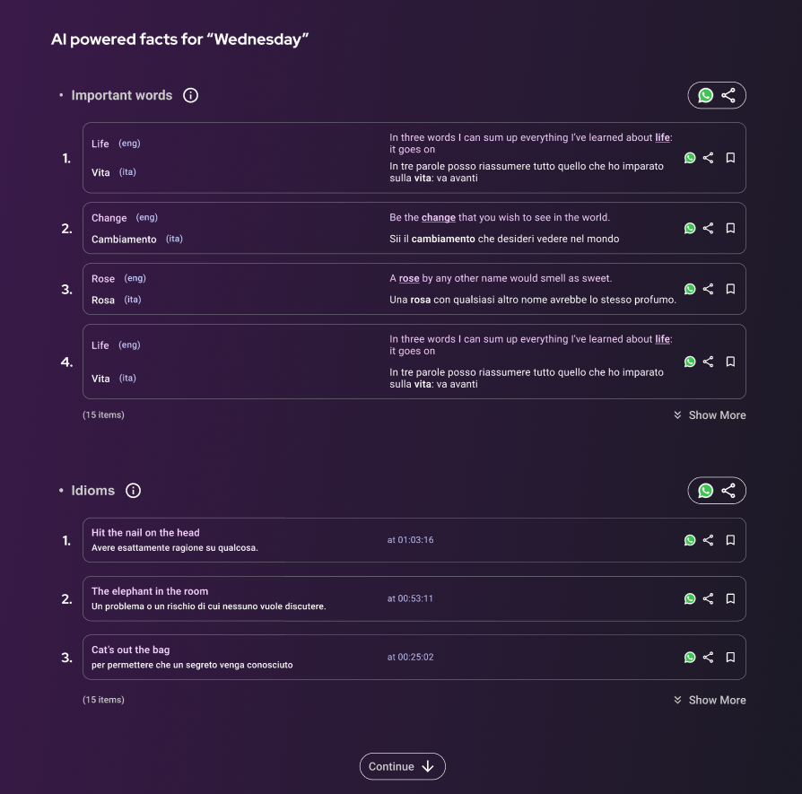 AI Package tab in subtitle extension highlighted with green arrow
